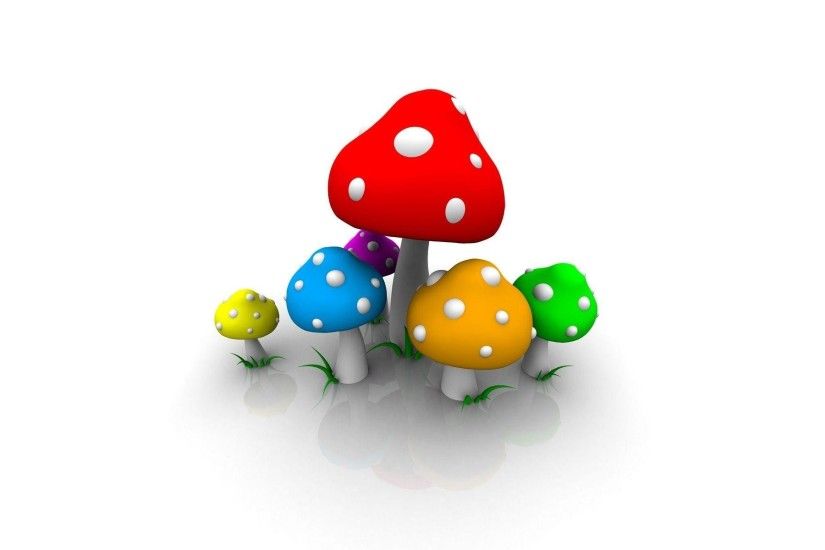 Colored Mushrooms wallpaper - 139351