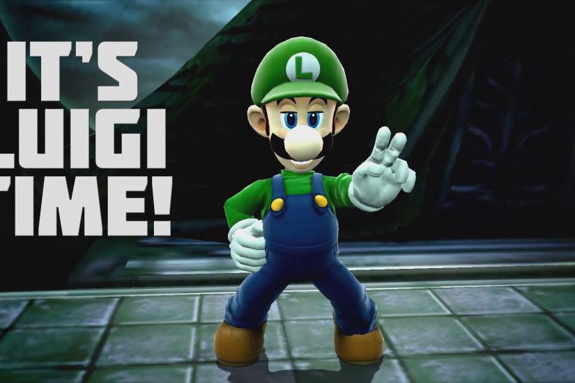 ... It's Luigi Time - Smash Bros for Wii U - Wallpaper by Bluue-Sky