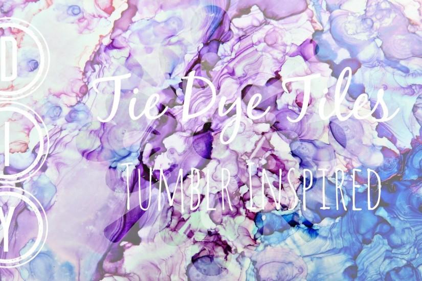 DIY | Tie Dye Tiles - Tumblr Inspired