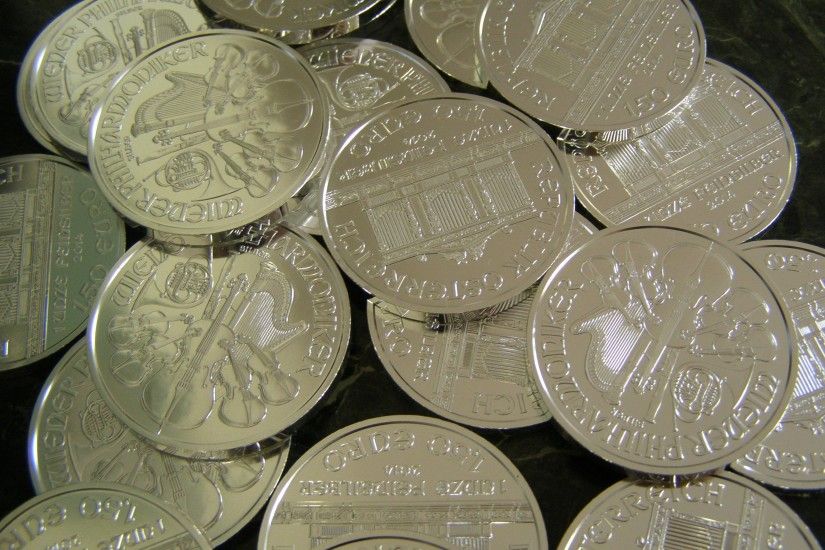 4K HD Wallpaper: Silver Coins