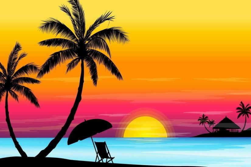 wallpaper.wiki-Free-Sunset-Beaches-Wallpaper-Download-PIC-