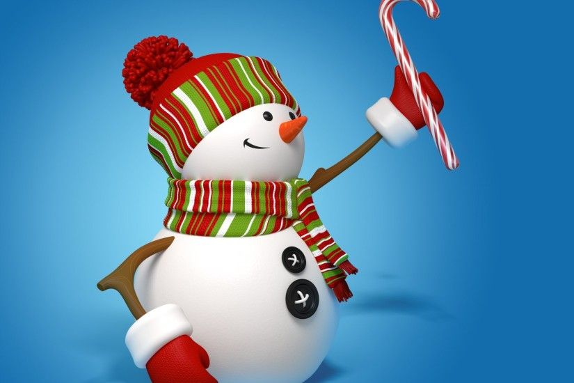 snowman 3d cute christmas new year snowman