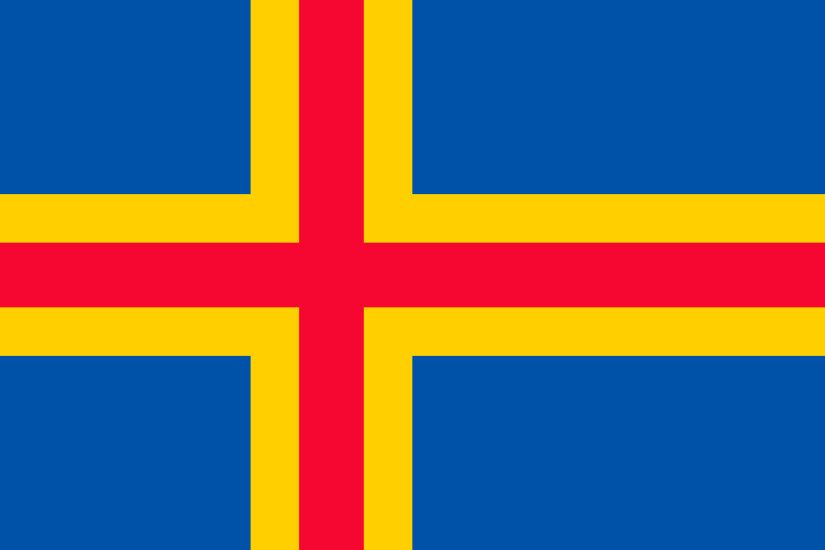 Flag of Ãland Islands (Finland) Photo Wallpapers in HD