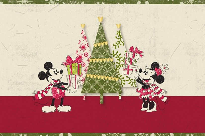 Retro Disney Christmas Wallpaper