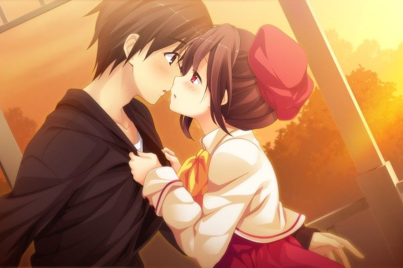 Anime Couple Kiss 892337 ...