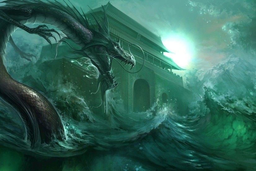 Water dragon Wallpaper #