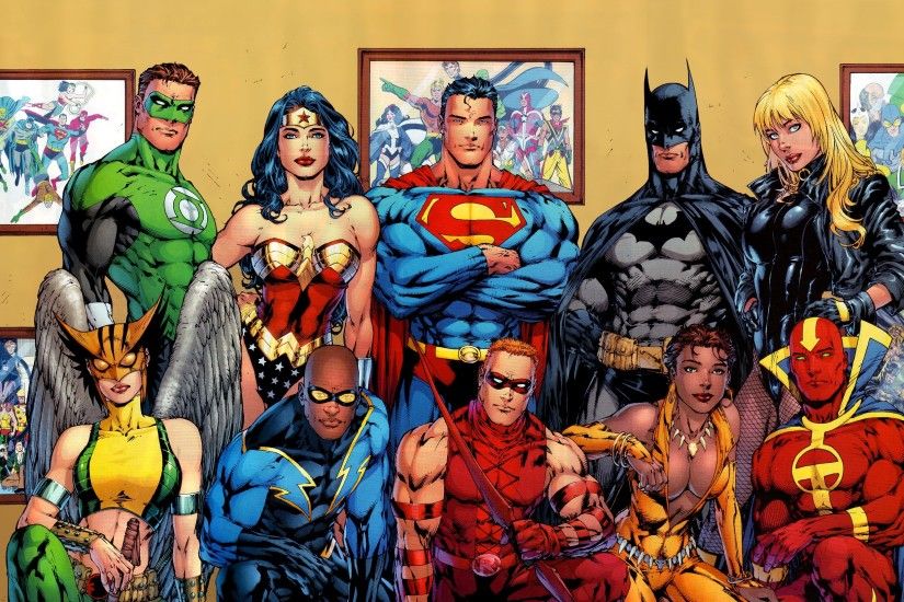 DC Comics, Superhero, Wonder Woman, Superman, Batman, Green Lantern,  Hawkgirl, Red Arrow, Red Tornado, Vixen, Black Lightning, Black Canary  Wallpapers HD ...