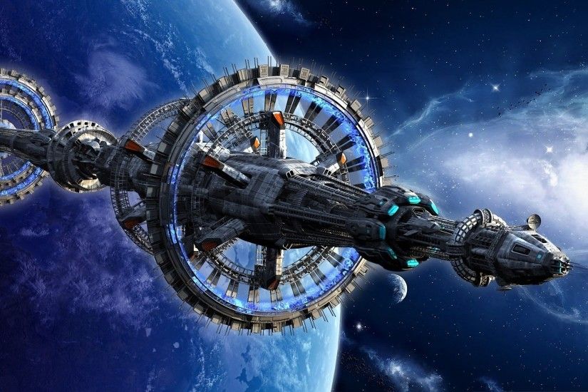 spaceship, Space Station, Science Fiction Wallpapers HD / Desktop and  Mobile Backgrounds