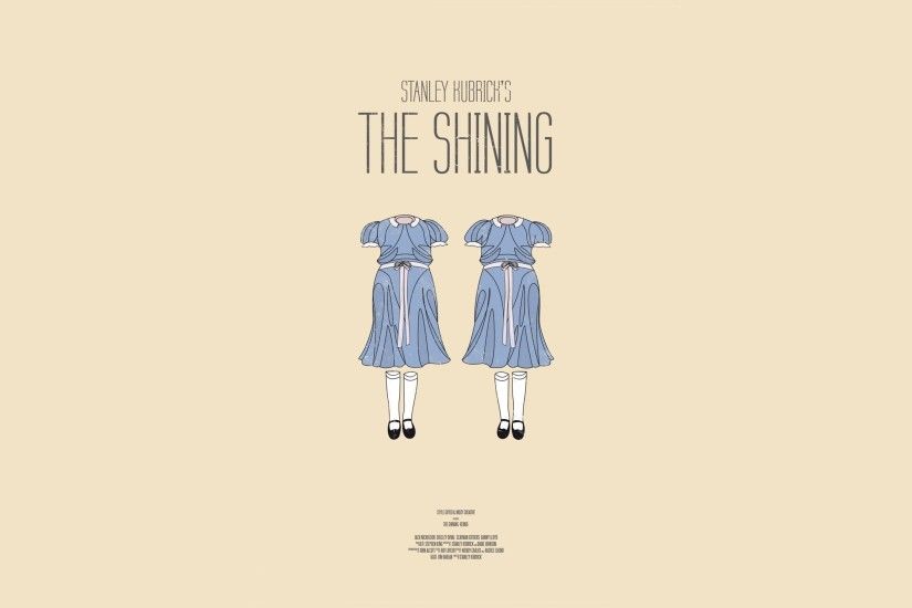 movies, Movie Poster, Minimalism, Stanley Kubrick, The Shining, Blue Dress,  Simple Background Wallpapers HD / Desktop and Mobile Backgrounds