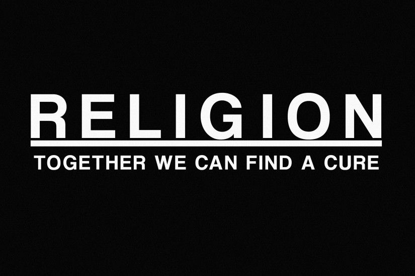 dark, Religions, Simple Background, Quote, Atheism Wallpaper HD