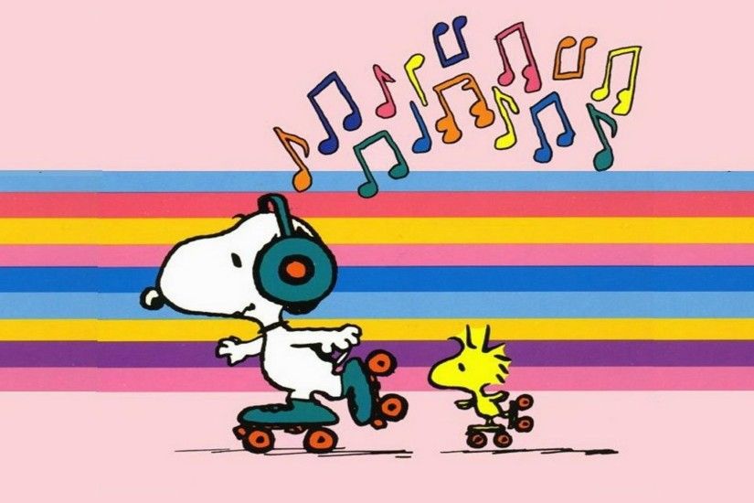 Snoopy-Skating-Wallpaper