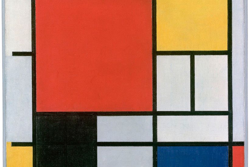 Composition en rouge, jaune, bleu et noir, 1926 by Piet Mondrian (1872