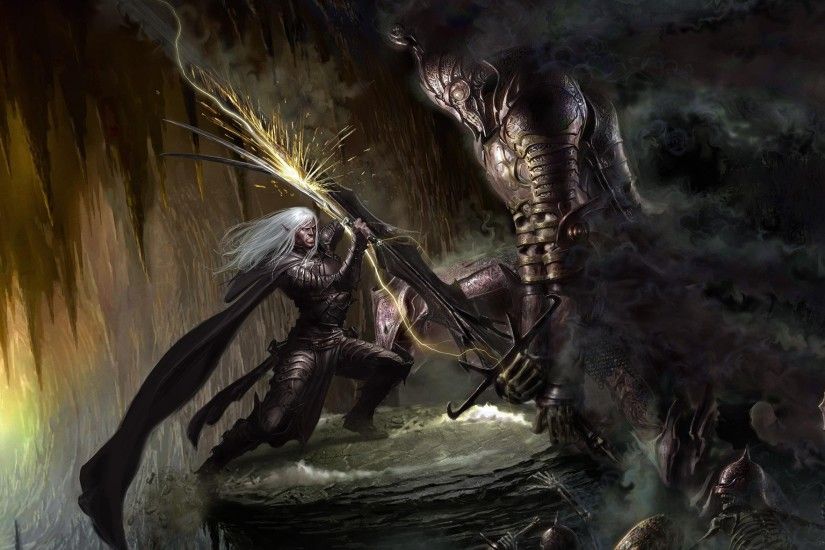 fantasy Art, Artwork, Drizzt DoUrden, Dungeons And Dragons Wallpapers HD /  Desktop and Mobile Backgrounds