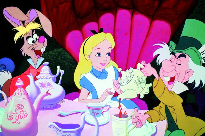 ... Desktop Wallpaper Hd Wallpaper Of Cartoon Alice In Wonderland 10 Alice  In Wonderland ...