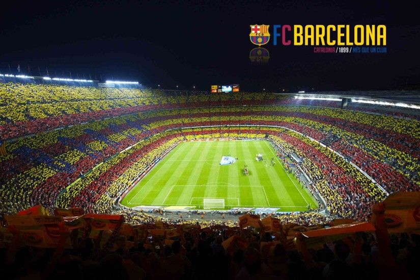 FCB crest Wallpaper FC Barcelona 2560Ã1440