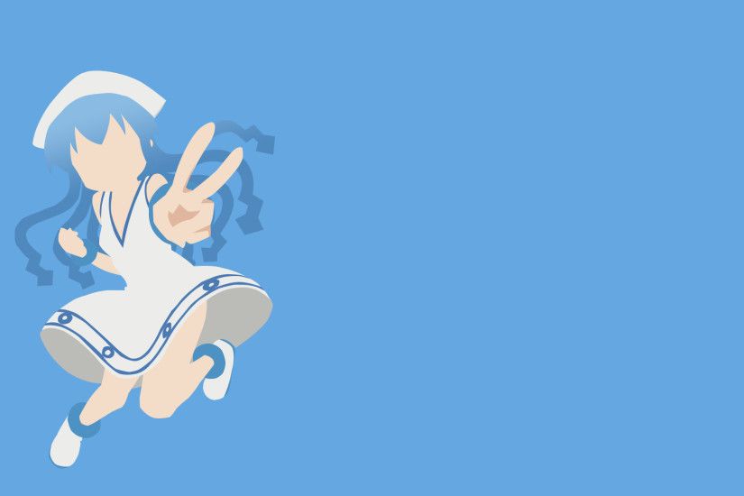 ... Ika Musume (Squid Girl) Minimalist Anime Wallpaper by Lucifer012