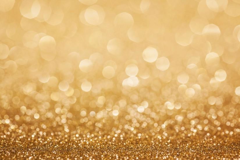 Gold Glitter Sparkles Background