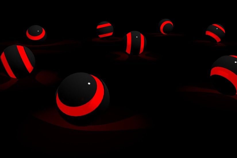 3D Red and Black Wallpaper 2382