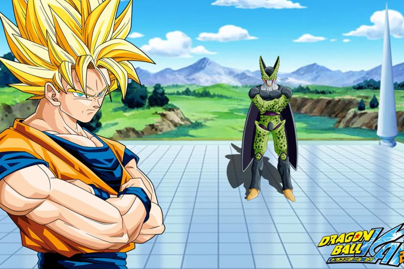 Goku & Cell - Dragon Ball Z Kai wallpaper