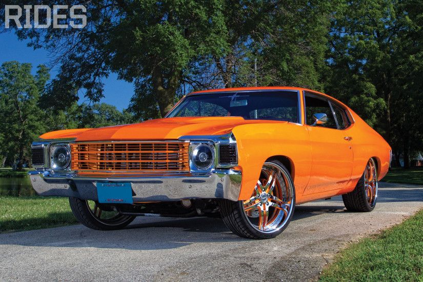 rides cars chevy-chevelle-orange-wallpaper chevrolet 1972
