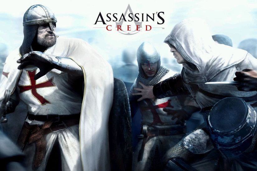 Altair Fighting Templar Knights. next assassins creed wallpaper