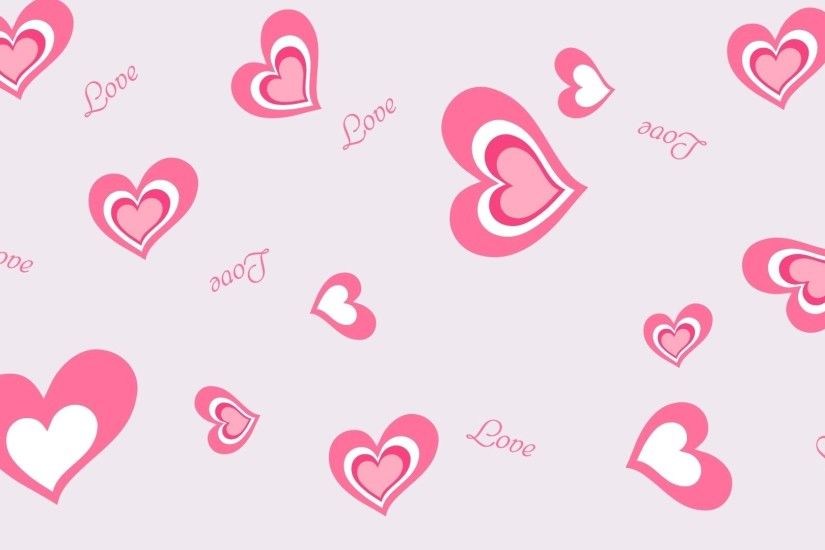 Pink Heart Love Wallpaper