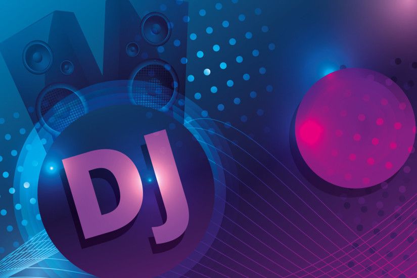 DJ and Speakers Wallpaper