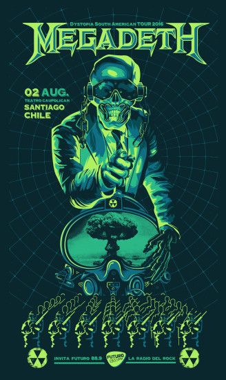 Megadeth Tour GIG Poster Jofre Conjota on Behance. https://www.behance