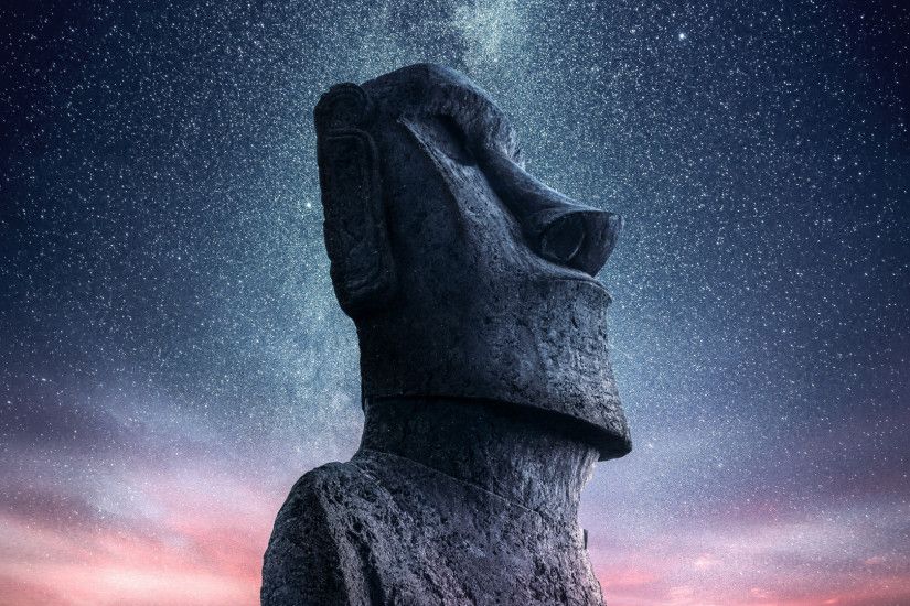 Moai Statue, Easter Island [1920x1080] ...