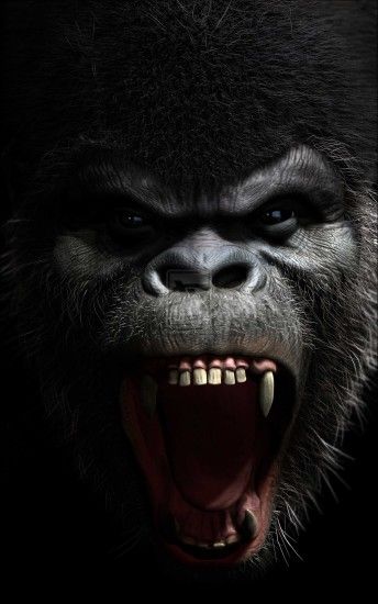 Gorilla roar wallpaper - photo#3