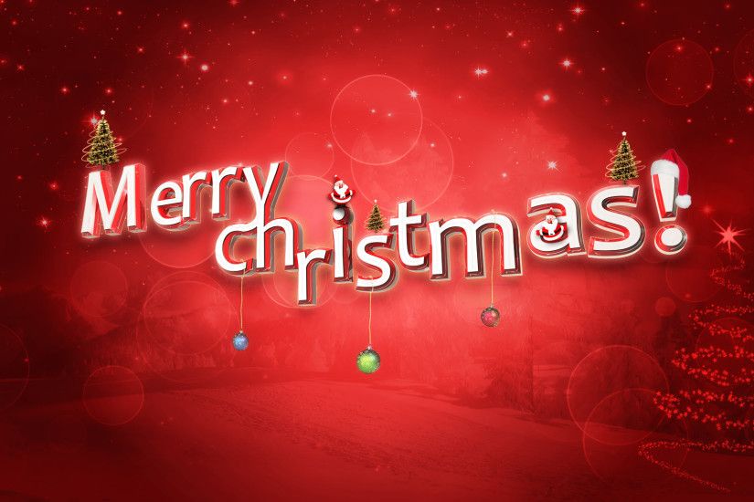 Merry Christmas Wallpaper Red Color
