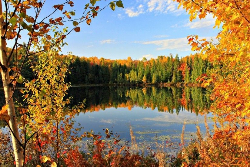 lake, Fall Wallpaper HD