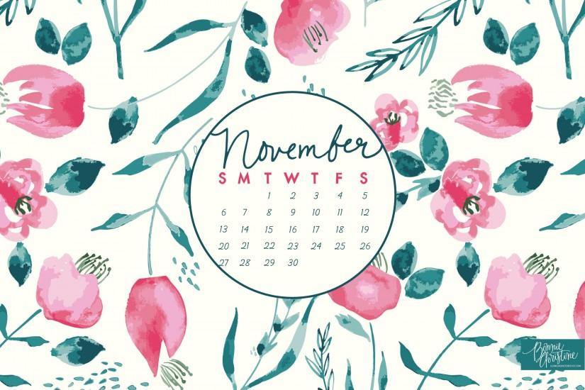 November Desktop + iPhone Calendars (6)