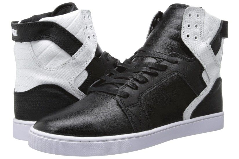 Black/White/White Supra Skytop LX Shoes For sale,supra skytop white,