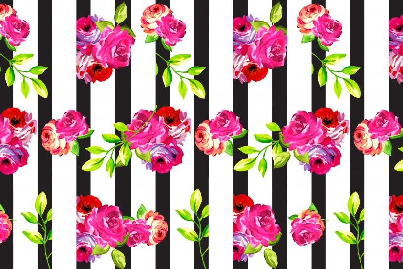 click here to download Floral Vertical Stripe Desktop