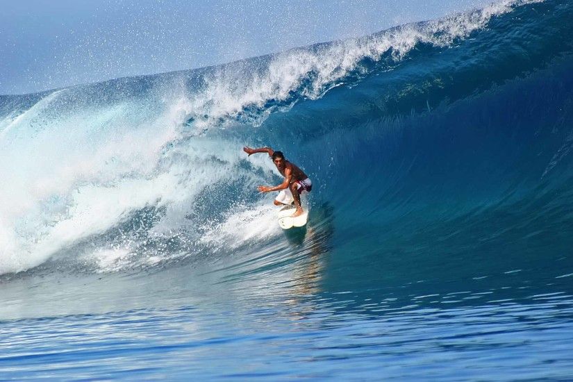 ... surfer-perfect-wave-teahupoo-tahiti ...