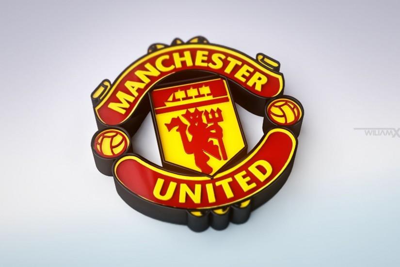 Manchester United Logo 3D Image Wallpaper Desktop Backgrounds Free