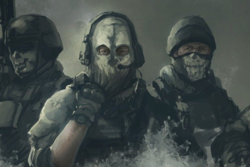 Preview wallpaper call of duty, ghosts, art 3840x2160
