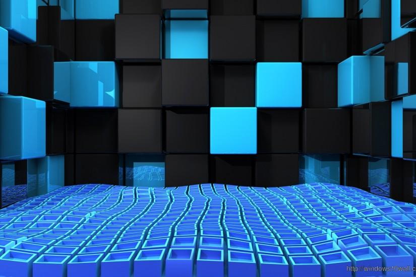 Cool 3D Cubes Twitter Background Wallpaper
