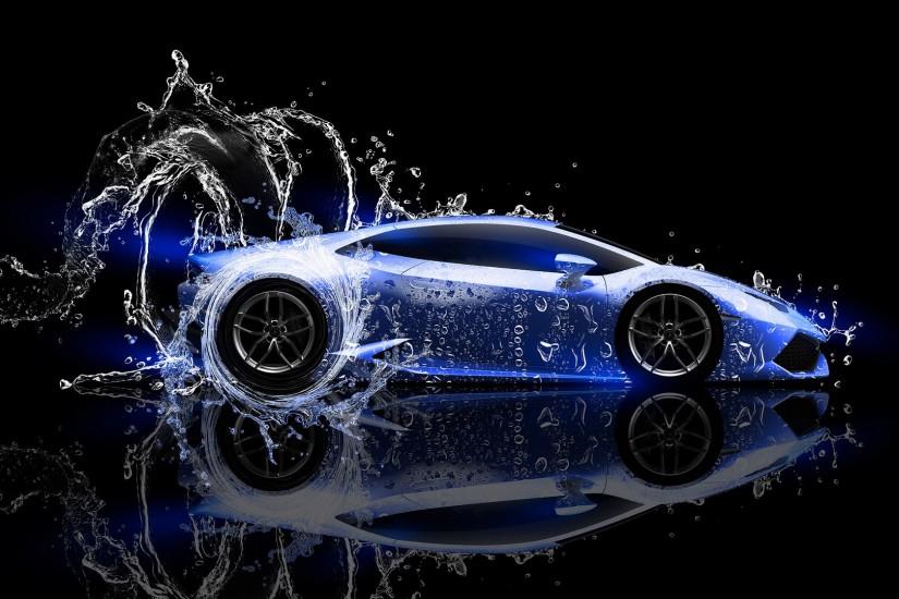 Lamborghini Huracan LP 610-4 Water Effect HD Wallpaper