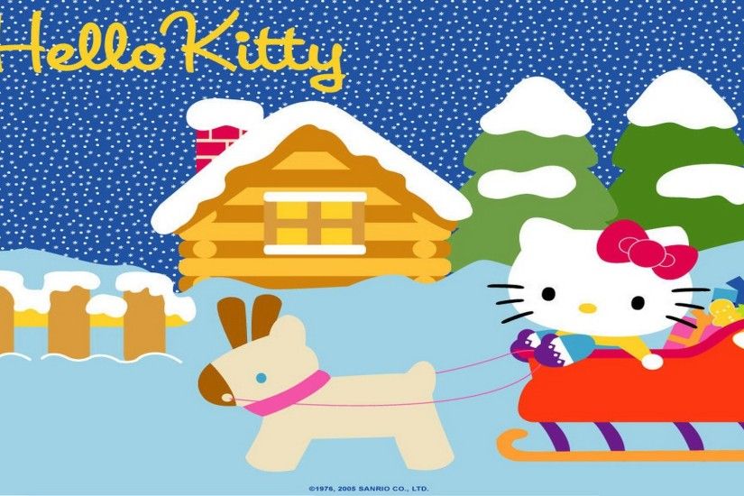 Hello Kitty Christmas Background 577092