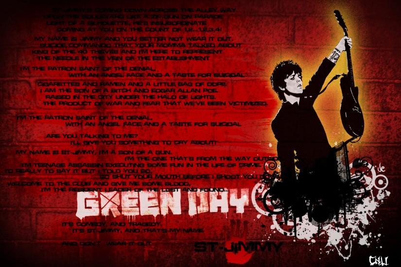 Green Day Lyrics Wallpaper