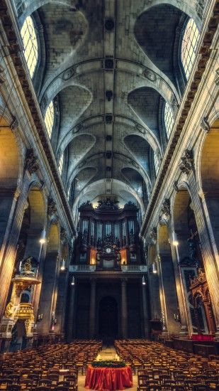 4K HD Wallpaper: Saint-Sulpice is a Roman Catholic church in Paris, France