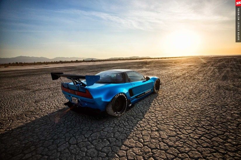 1992 acura nsx rocket bunny cars coupe modified blue wallpaper