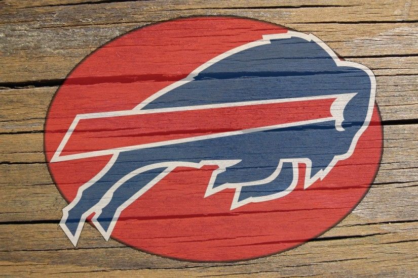 buffalo bills logo painted on wood