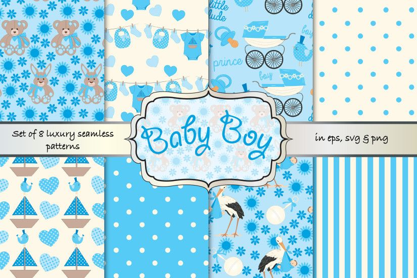 baby boy digital paper, baby boy seamless pattern, baby shower digital  paper, baby shower seamless pattern, blue baby background, boy paper