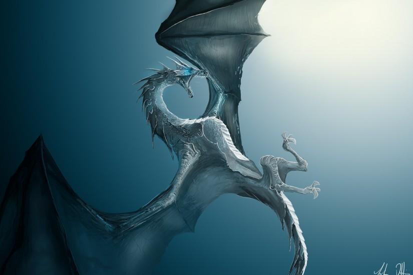 Ice Dragon Background HD.