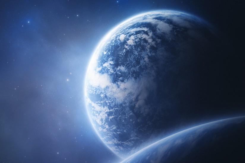 Preview wallpaper earth, planet, orbit, picture 3840x2160