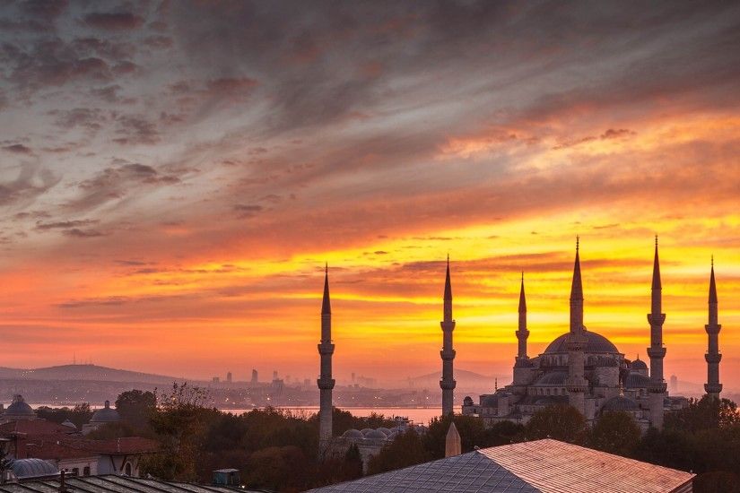 kaaba mecca mosque wonder Â· hagia sophia, istanbul, turkey, sunset ...