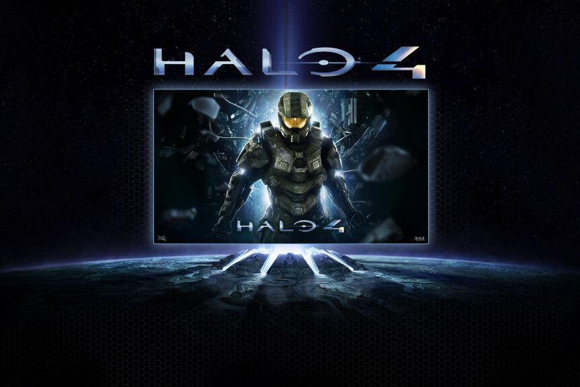 Halo 4 - Master Chief blue backdrop